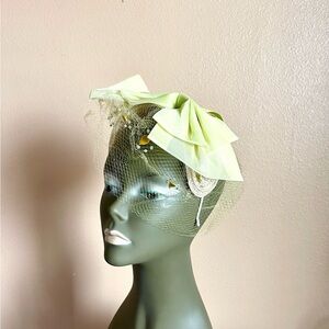 Elegant Lime Green Fascinator